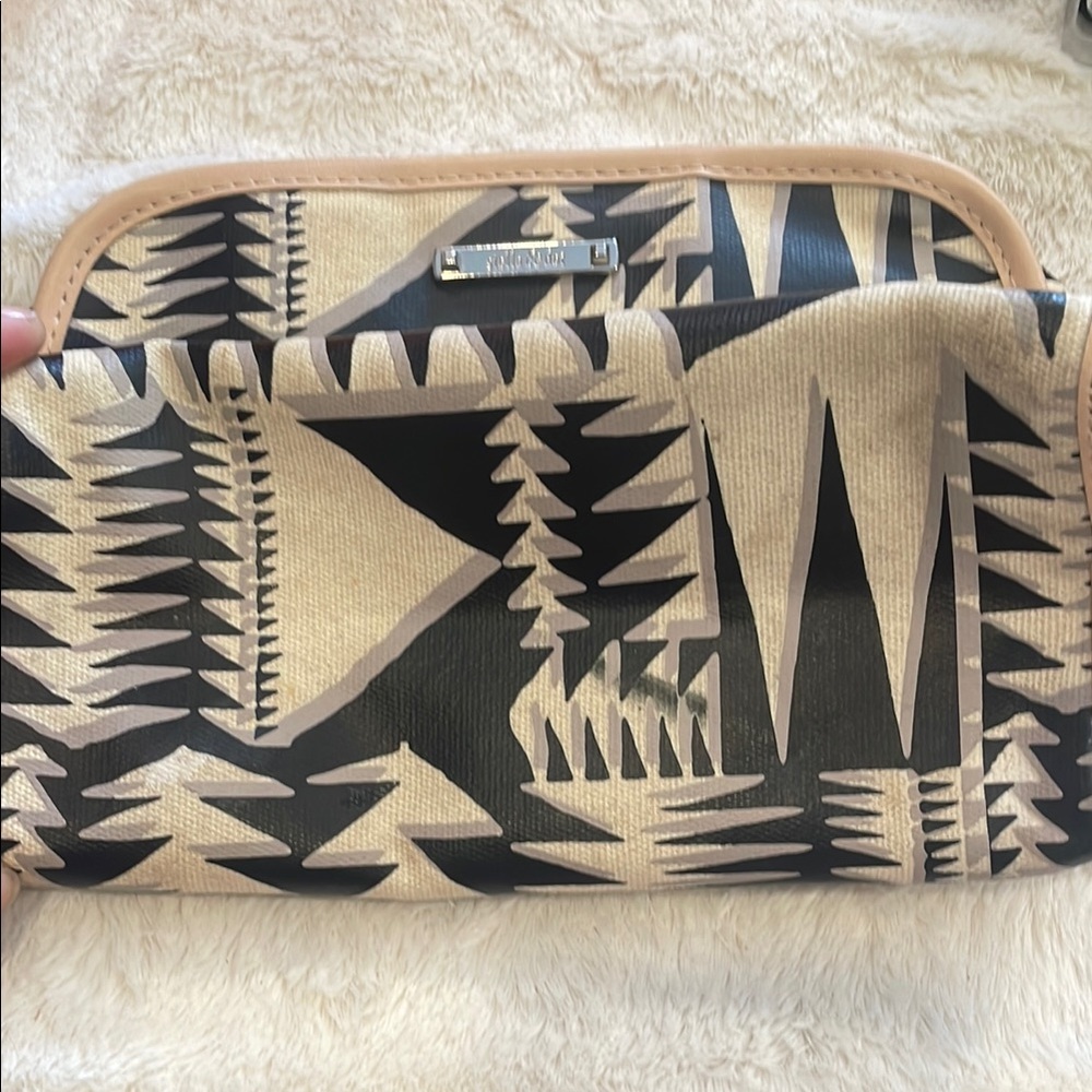 Stella & Dot Geometric Patterned Makeup Bag - image 2